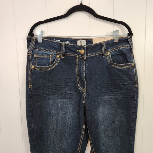 Penningtons Bootcut Jeans DC Dark Wash Stretchy High Waisted Rise Long Tall New - Picture 6 of 14